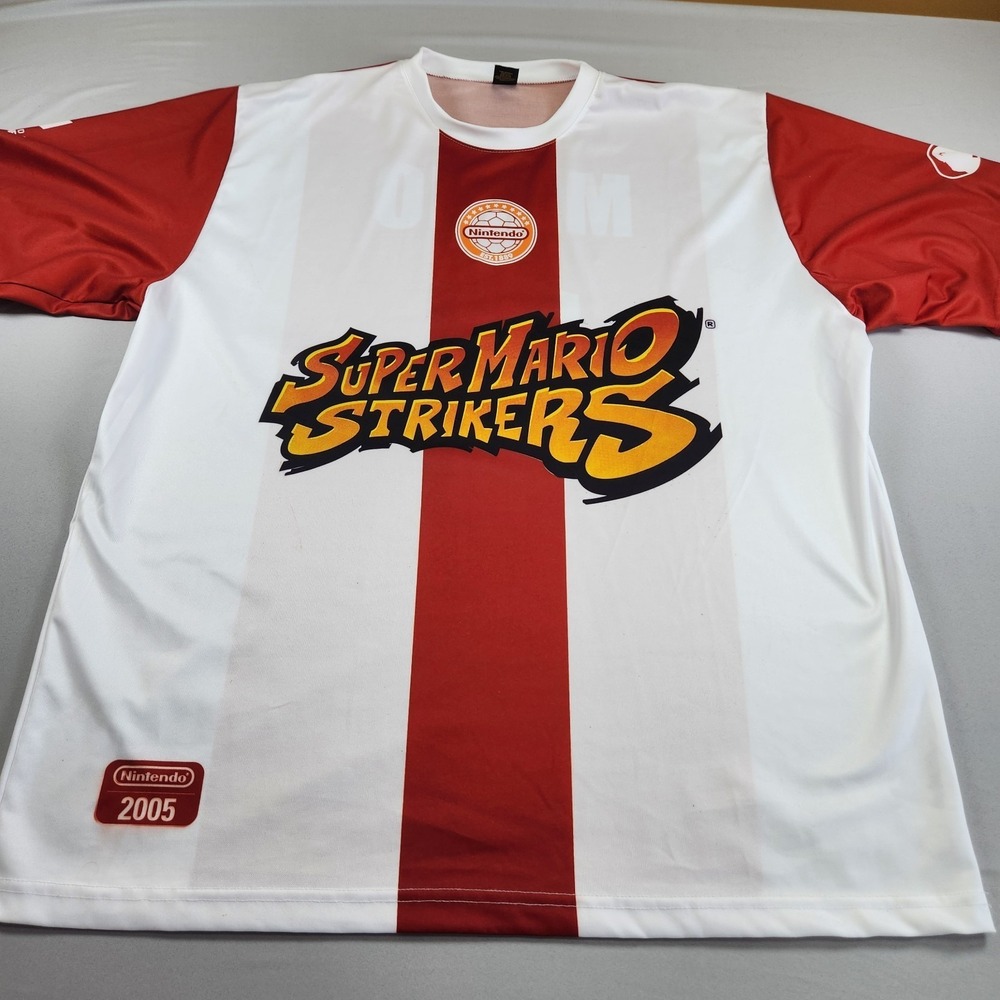 Super Mario Strikers Shirt Promo Jersey 2005 Adult Size XL Nintendo Gamecube